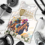 Australia Cup Caulfield Horse Racing Men Tank Top Champion Trophy Mix White Roses - Aussie Hoodie