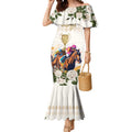 Australia Cup Caulfield Horse Racing Mermaid Dress Champion Trophy Mix White Roses - Aussie Hoodie