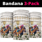 Australia Cup Caulfield Horse Racing Neck Gaiter Champion Trophy Mix White Roses - Aussie Hoodie