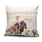 Australia Cup Caulfield Horse Racing Pillow Cover Champion Trophy Mix White Roses - Aussie Hoodie