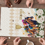 Australia Cup Caulfield Horse Racing Puzzle Champion Trophy Mix White Roses - Aussie Hoodie