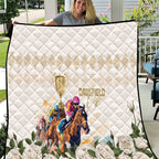 Australia Cup Caulfield Horse Racing Quilt Champion Trophy Mix White Roses - Aussie Hoodie