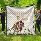 Australia Cup Caulfield Horse Racing Quilt Champion Trophy Mix White Roses - Aussie Hoodie