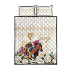 Australia Cup Caulfield Horse Racing Quilt Bed Set Champion Trophy Mix White Roses - Aussie Hoodie