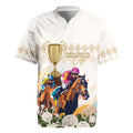 Australia Cup Caulfield Horse Racing Rugby Jersey Champion Trophy Mix White Roses - Aussie Hoodie