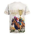 Australia Cup Caulfield Horse Racing Rugby Jersey Champion Trophy Mix White Roses - Aussie Hoodie