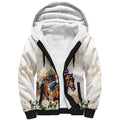 Australia Cup Caulfield Horse Racing Sherpa Hoodie Champion Trophy Mix White Roses - Aussie Hoodie