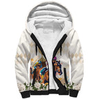 Australia Cup Caulfield Horse Racing Sherpa Hoodie Champion Trophy Mix White Roses - Aussie Hoodie
