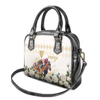 Australia Cup Caulfield Horse Racing Shoulder Handbag Champion Trophy Mix White Roses - Aussie Hoodie