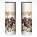 Australia Cup Caulfield Horse Racing Skinny Tumbler Champion Trophy Mix White Roses - Aussie Hoodie