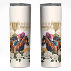 Australia Cup Caulfield Horse Racing Skinny Tumbler Champion Trophy Mix White Roses - Aussie Hoodie