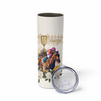 Australia Cup Caulfield Horse Racing Skinny Tumbler Champion Trophy Mix White Roses - Aussie Hoodie