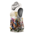 Australia Cup Caulfield Horse Racing Sleeveless Hoodie Champion Trophy Mix White Roses - Aussie Hoodie