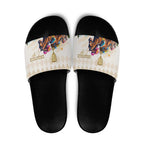 Australia Cup Caulfield Horse Racing Slide Sandals Champion Trophy Mix White Roses - Aussie Hoodie