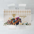 Australia Cup Caulfield Horse Racing Tablecloth Champion Trophy Mix White Roses - Aussie Hoodie