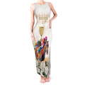 Australia Cup Caulfield Horse Racing Tank Maxi Dress Champion Trophy Mix White Roses - Aussie Hoodie