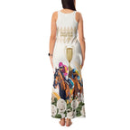 Australia Cup Caulfield Horse Racing Tank Maxi Dress Champion Trophy Mix White Roses - Aussie Hoodie