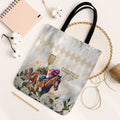 Australia Cup Caulfield Horse Racing Tote Bag Champion Trophy Mix White Roses - Aussie Hoodie