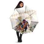 Australia Cup Caulfield Horse Racing Umbrella Champion Trophy Mix White Roses - Aussie Hoodie