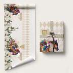 Australia Cup Caulfield Horse Racing Wrapping Paper Champion Trophy Mix White Roses - Aussie Hoodie