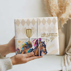 Australia Cup Caulfield Horse Racing Wrapping Paper Champion Trophy Mix White Roses - Aussie Hoodie