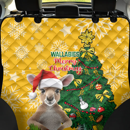 personalised-wallabies-rugby-christmas-back-car-seat-cover-merry-xmas-with-australian-kangaroo