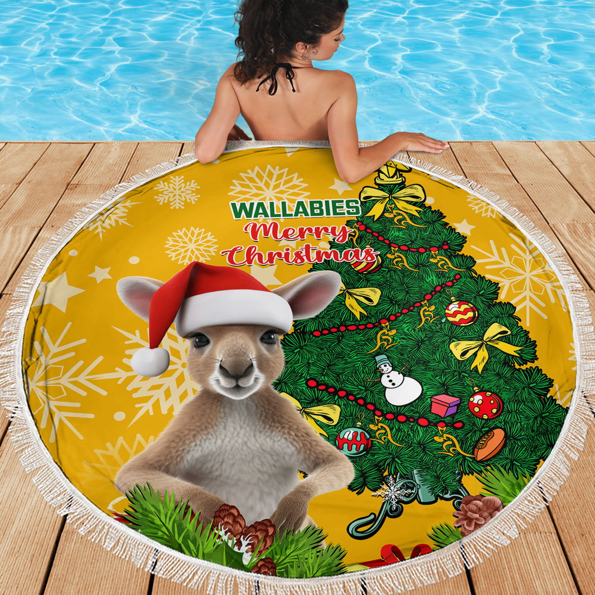 personalised-wallabies-rugby-christmas-beach-blanket-merry-xmas-with-australian-kangaroo