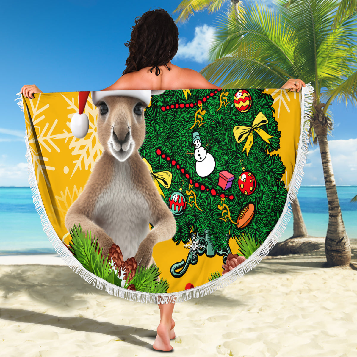 personalised-wallabies-rugby-christmas-beach-blanket-merry-xmas-with-australian-kangaroo