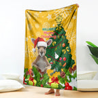 personalised-wallabies-rugby-christmas-blanket-merry-xmas-with-australian-kangaroo