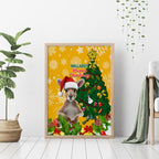 personalised-wallabies-rugby-christmas-canvas-wall-art-merry-xmas-with-australian-kangaroo
