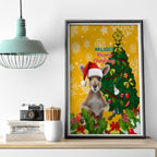 personalised-wallabies-rugby-christmas-canvas-wall-art-merry-xmas-with-australian-kangaroo