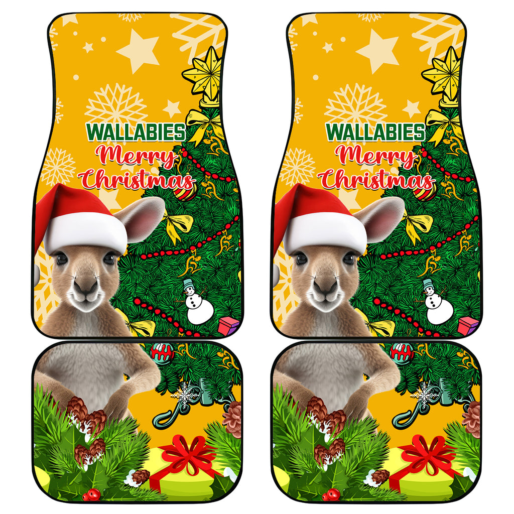 personalised-wallabies-rugby-christmas-car-mats-merry-xmas-with-australian-kangaroo