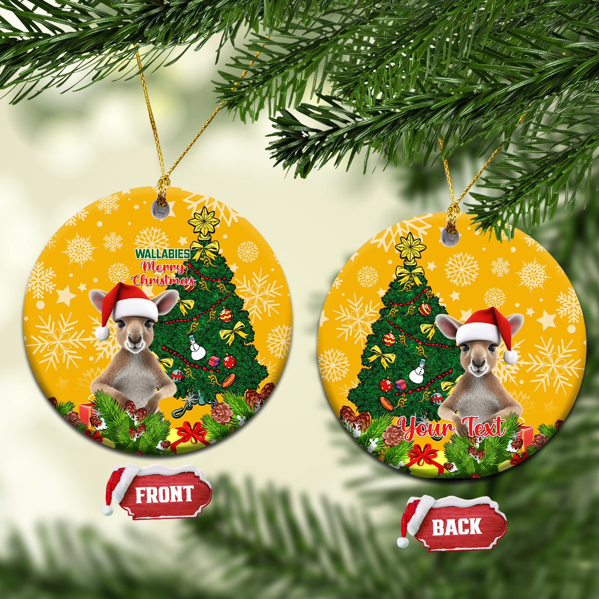 personalised-wallabies-rugby-christmas-ceramic-ornament-merry-xmas-with-australian-kangaroo
