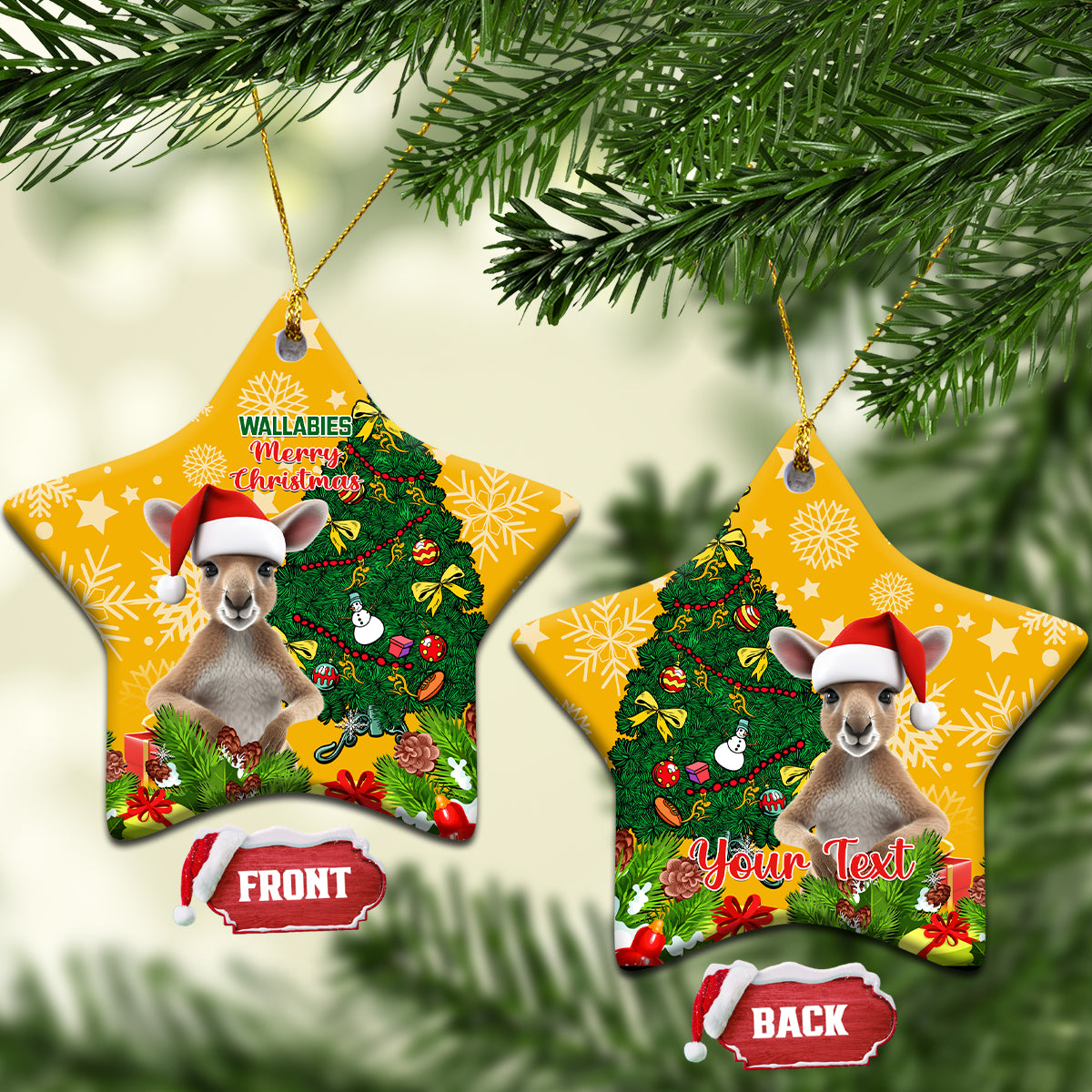 personalised-wallabies-rugby-christmas-ceramic-ornament-merry-xmas-with-australian-kangaroo