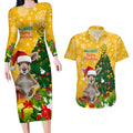 personalised-wallabies-rugby-christmas-couples-matching-long-sleeve-bodycon-dress-and-hawaiian-shirt-merry-xmas-with-australian-kangaroo