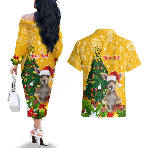 personalised-wallabies-rugby-christmas-couples-matching-off-the-shoulder-long-sleeve-dress-and-hawaiian-shirt-merry-xmas-with-australian-kangaroo