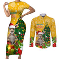 personalised-wallabies-rugby-christmas-couples-matching-short-sleeve-bodycon-dress-and-long-sleeve-button-shirts-merry-xmas-with-australian-kangaroo