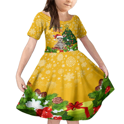 personalised-wallabies-rugby-christmas-family-matching-mermaid-dress-and-hawaiian-shirt-merry-xmas-with-australian-kangaroo