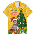 personalised-wallabies-rugby-christmas-family-matching-mermaid-dress-and-hawaiian-shirt-merry-xmas-with-australian-kangaroo