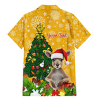 personalised-wallabies-rugby-christmas-family-matching-mermaid-dress-and-hawaiian-shirt-merry-xmas-with-australian-kangaroo