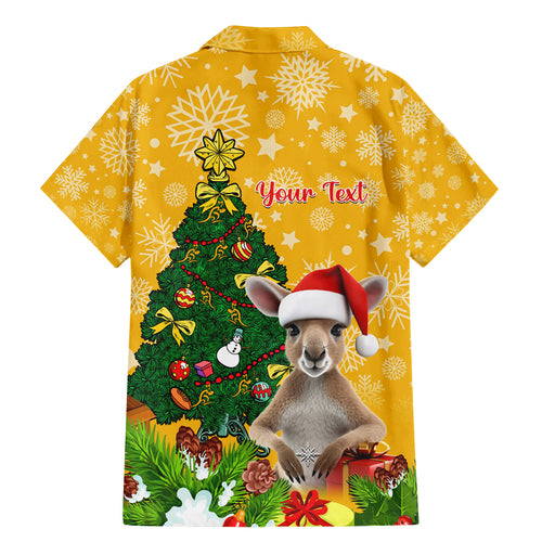personalised-wallabies-rugby-christmas-family-matching-mermaid-dress-and-hawaiian-shirt-merry-xmas-with-australian-kangaroo