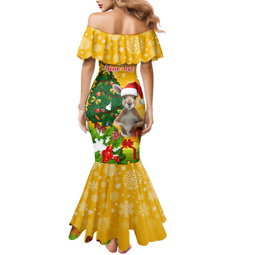 personalised-wallabies-rugby-christmas-family-matching-mermaid-dress-and-hawaiian-shirt-merry-xmas-with-australian-kangaroo