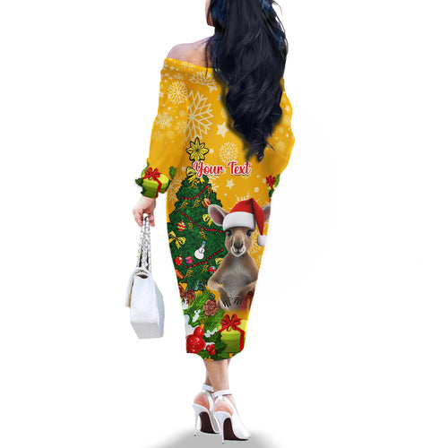 personalised-wallabies-rugby-christmas-family-matching-off-shoulder-long-sleeve-dress-and-hawaiian-shirt-merry-xmas-with-australian-kangaroo