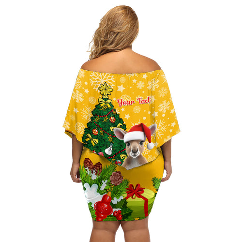 personalised-wallabies-rugby-christmas-family-matching-off-shoulder-short-dress-and-hawaiian-shirt-merry-xmas-with-australian-kangaroo