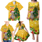 personalised-wallabies-rugby-christmas-family-matching-puletasi-dress-and-hawaiian-shirt-merry-xmas-with-australian-kangaroo