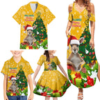 personalised-wallabies-rugby-christmas-family-matching-summer-maxi-dress-and-hawaiian-shirt-merry-xmas-with-australian-kangaroo