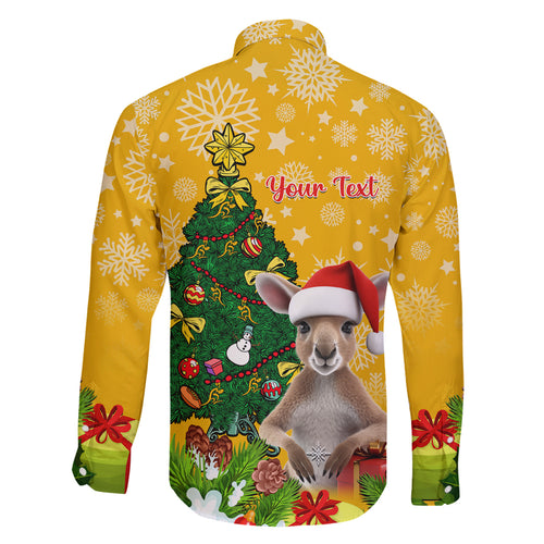 personalised-wallabies-rugby-christmas-family-matching-summer-maxi-dress-and-hawaiian-shirt-merry-xmas-with-australian-kangaroo