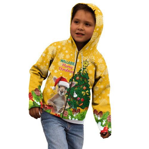 personalised-wallabies-rugby-christmas-kid-hoodie-merry-xmas-with-australian-kangaroo