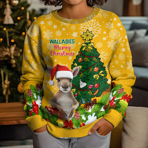 personalised-wallabies-rugby-christmas-kid-ugly-christmas-sweater-merry-xmas-with-australian-kangaroo