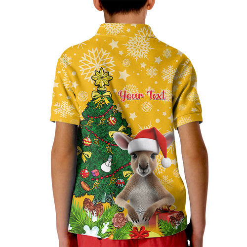 personalised-wallabies-rugby-christmas-kid-polo-shirt-merry-xmas-with-australian-kangaroo